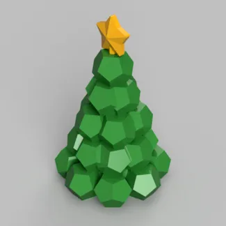 Dodecahedron (D12) Christmas Tree