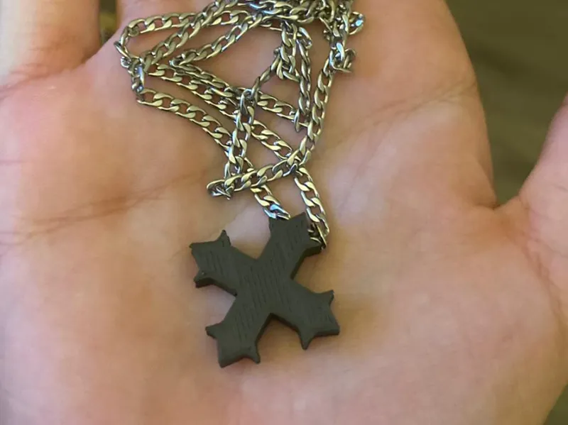Coptic Orthodox Cross necklace piece.