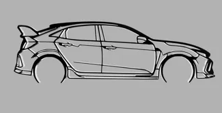 Honda Civic Type R FK8 XL Silhouette