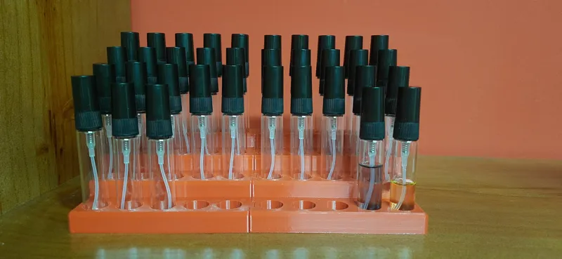 Modular Organizer for 5ml Perfume Spray Bottles