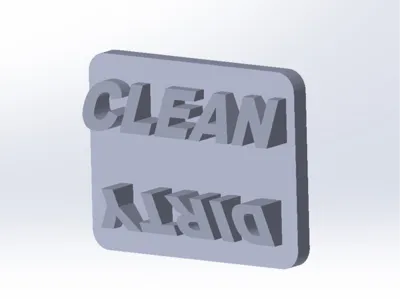 Simple Dishwasher Clean/Dirty Indicator