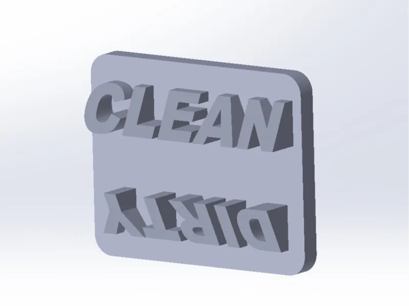 Simple Dishwasher Clean/Dirty Indicator