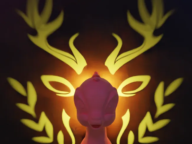 Bambi deer wall mount night light 