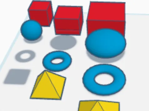 Basic 3D objects for ASD