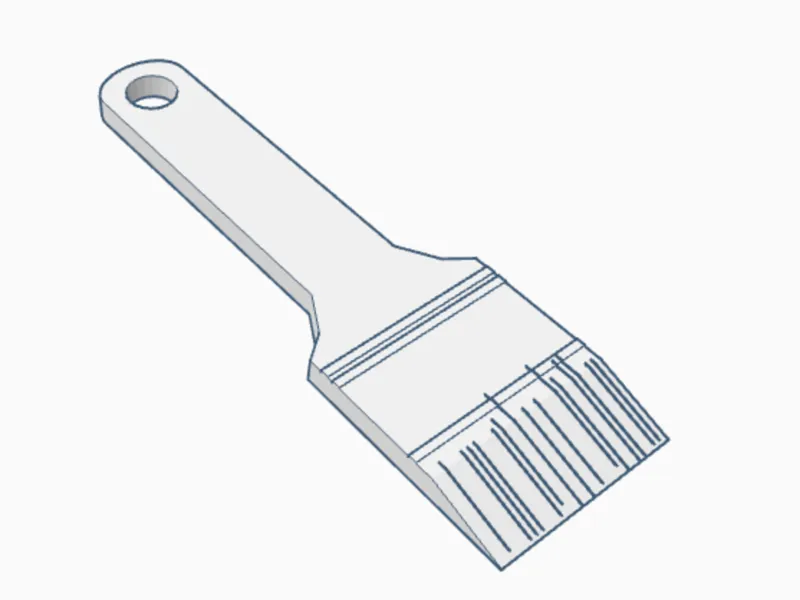 Paintbrush Bed / Print Scraper