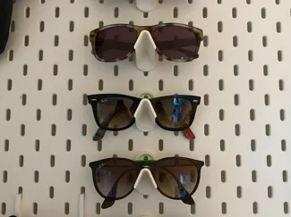 Glasses and sunglasses holder for Ikea Skadis