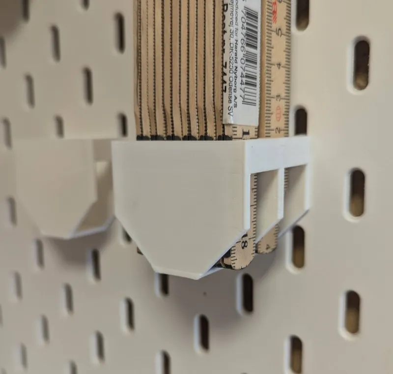 Folding Ruler Holder x2 for IKEA Skadis