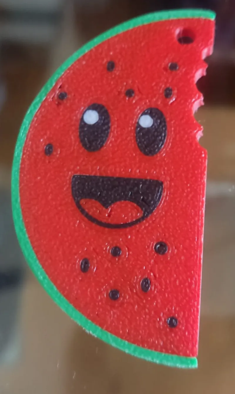 pendientes sandia sonriente