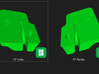 DJI Goggle 2 TrueRC Patch Antenne X2 mount (15°)
