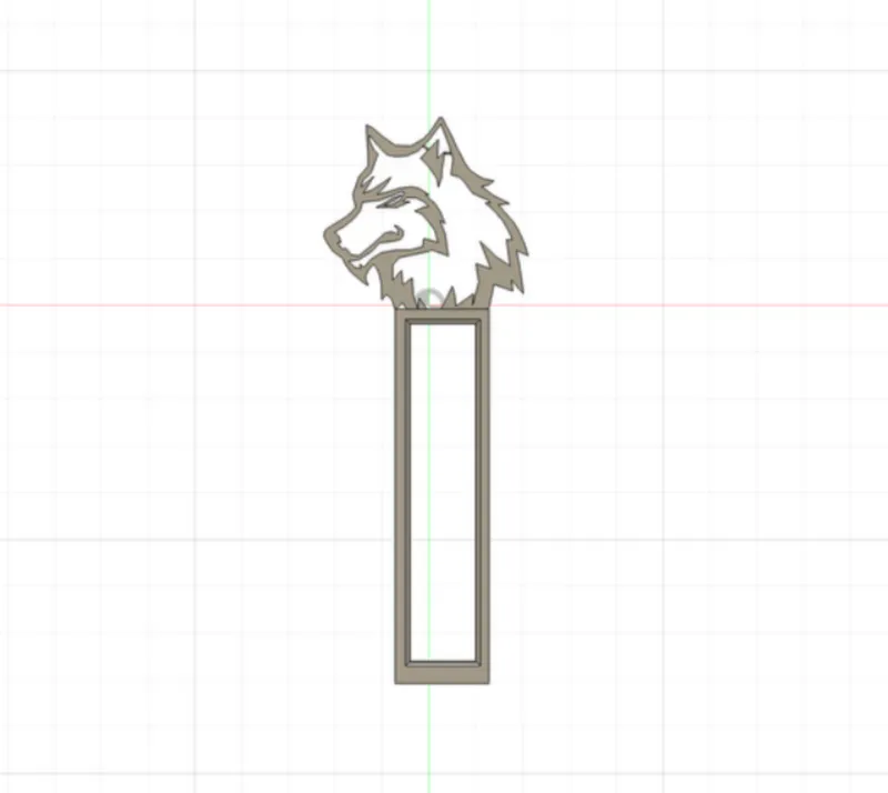 wolf bookmark