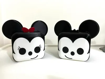 Disney Mickey & Minnie Coin Bank & Phone Holder