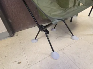 Portable camping chair feet