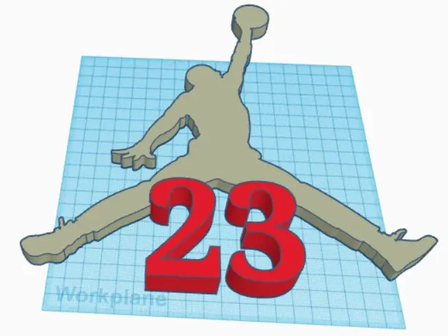 Jumpman 23 logo desk wall art
