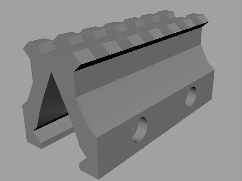 Riser for airsoft red dot with line of sight