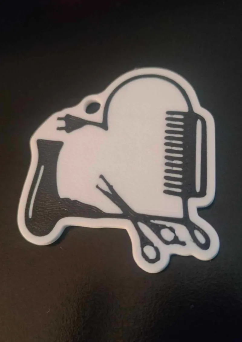Hairdresser keychain