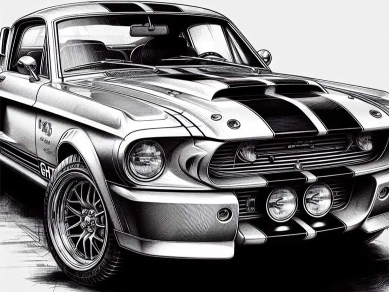 hueforge mustang ford 2