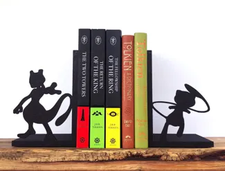 Mew & Mewtwo Bookends