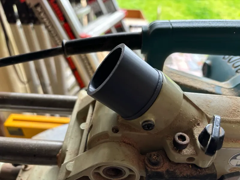 makita ls714 custom dust port to suit Ryobi