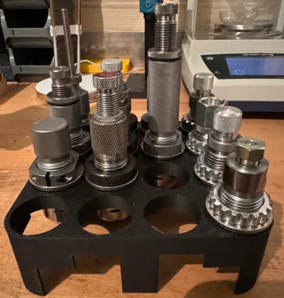 Organizer for reloading dies Hornady LNL