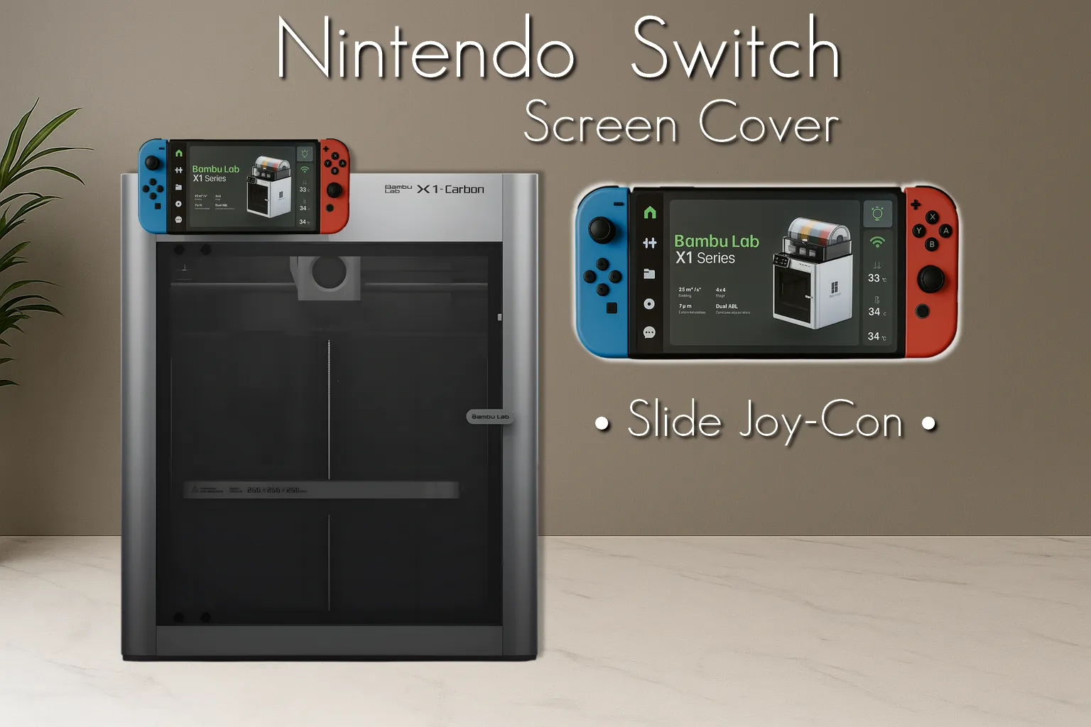 Nintendo Switch Screen Cover - Bambu Lab X1C by KORSiRO MakerWorld