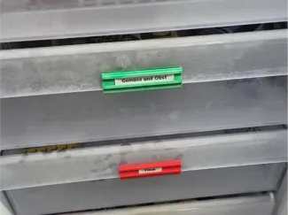 Beko freezer lettering holder for Dymo LetraTag