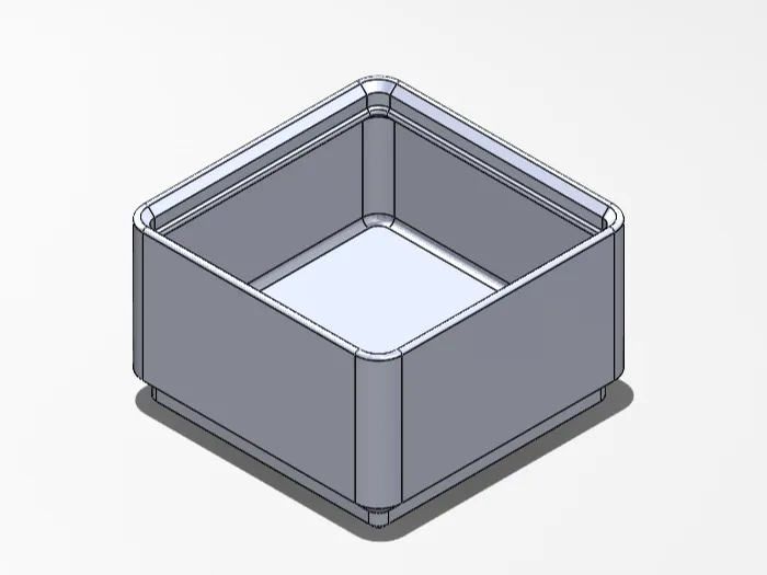 Gridfinity bin 1x1 4U