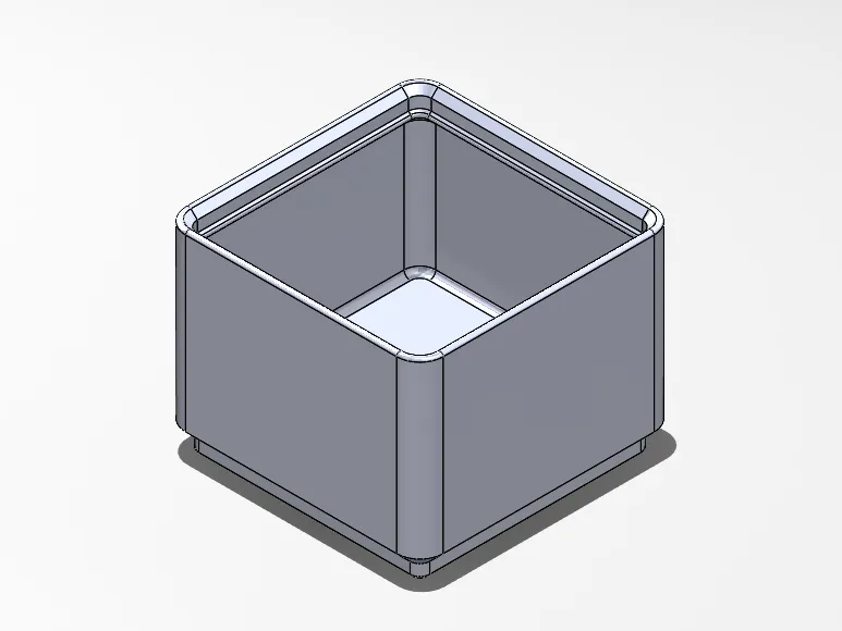 Gridfinity bin 1x1 5U
