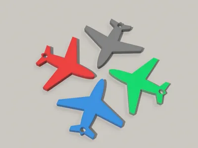 Airplane keychain