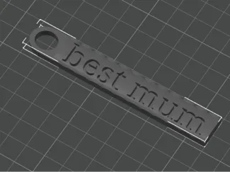 Best Mum Keyring