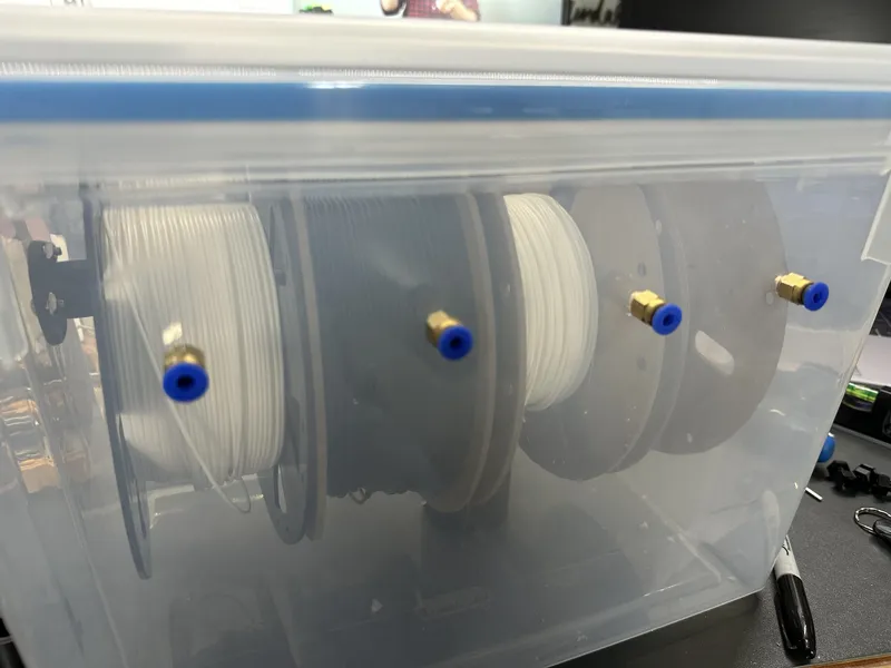Spool Hanger Rod Mount for dry box