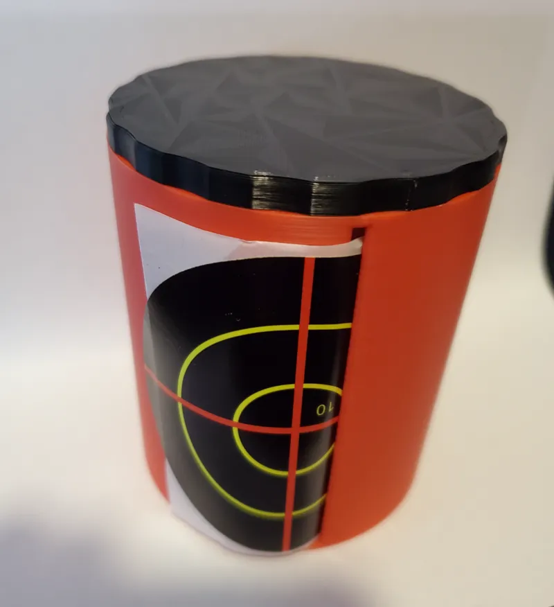 3" Range Stickers target spool holder