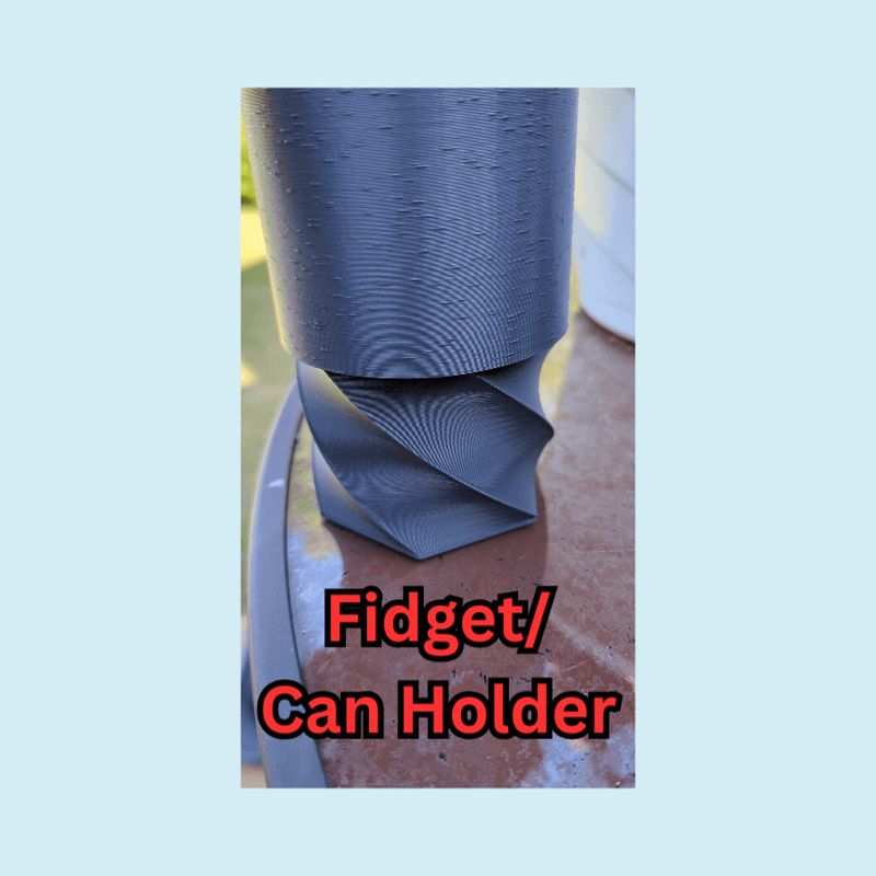 Fidget Spiral/Can Holder