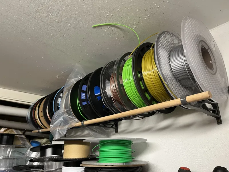 Wandhalter für Filament mit Tedox Holzstab