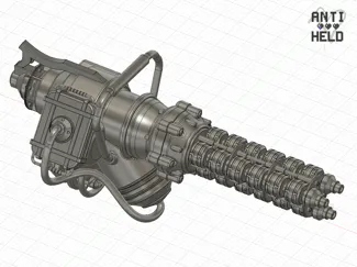 Gauss Minigun with Tri-Barrel (from Fallout 76)