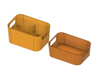 Basic Storage boxes 193 x 135 at the base