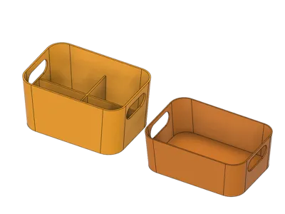 Basic Storage boxes 193 x 135 at the base