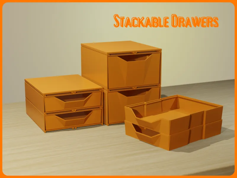 Stackable Trays/Drawers (Low Cost)