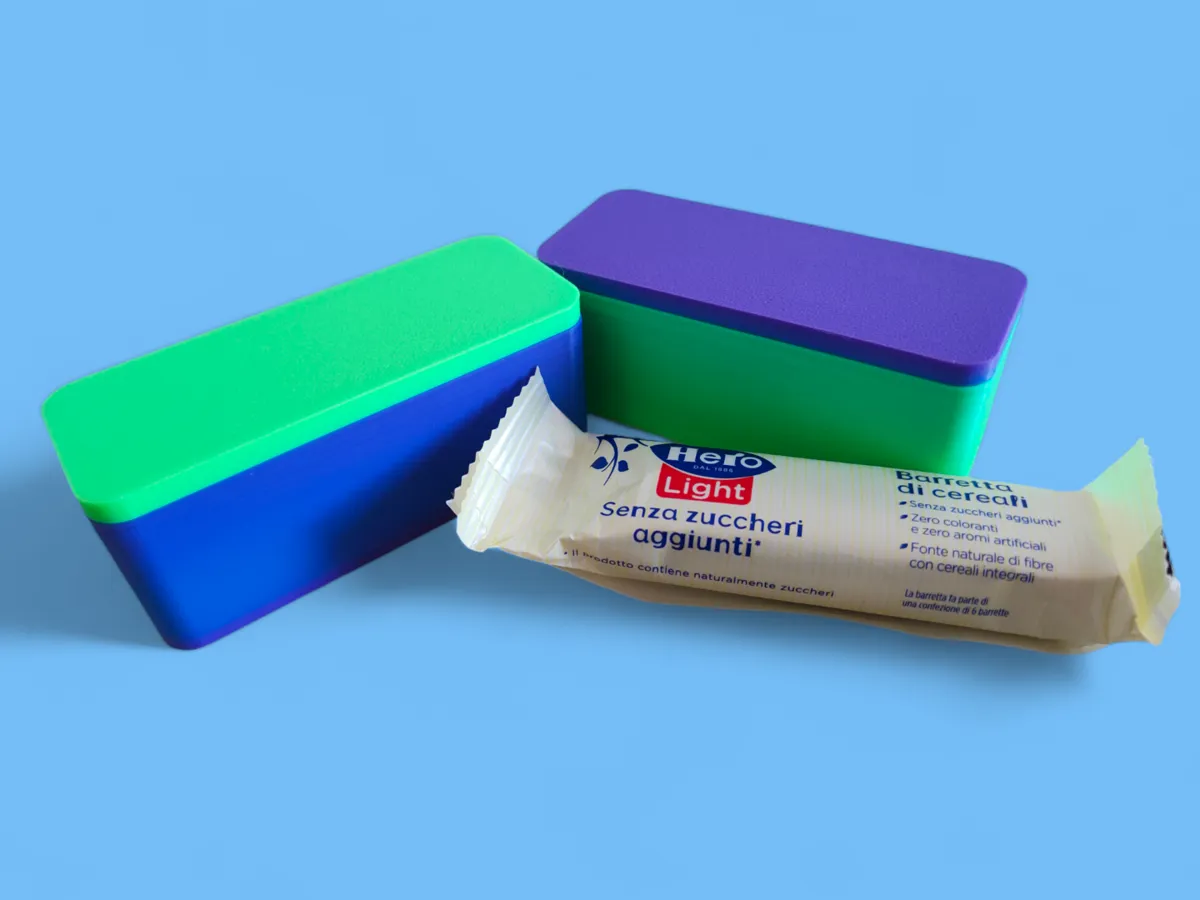 Boîte snack portable 100×40×35 mm