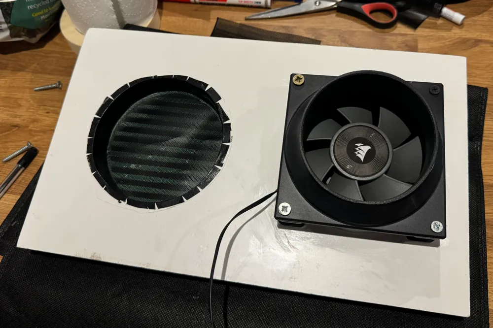 P1S | Chassis fan, exhaust vent adapter(s) - Free 3D Print Model ...