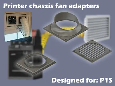 P1S | Chassis fan, exhaust vent adapter(s)