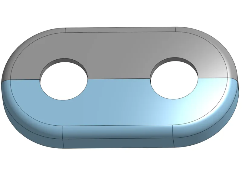 Radiator pipe cover (double)
