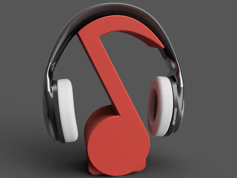Music Note Headset Stand