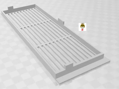 Air / Ventilation Grille 198.92mmx70.57mmx9.32mm