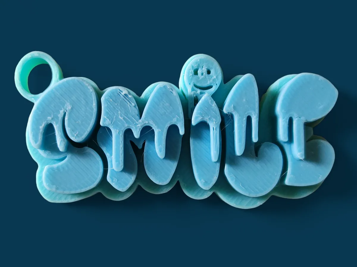 Porte-clés smiley style graffiti