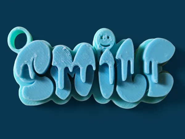 Porte-clés smiley style graffiti