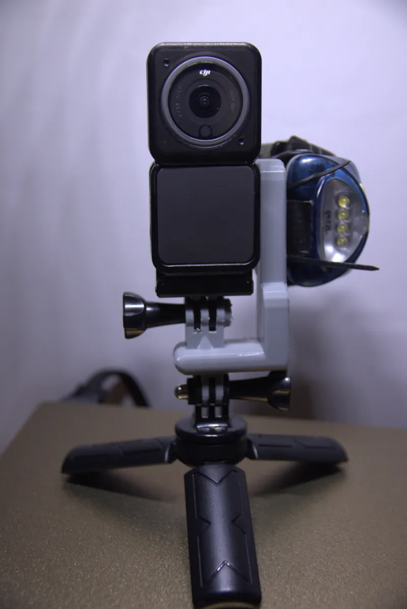 Light mount for action camera