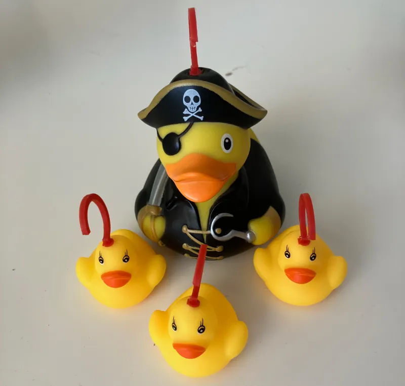 Hook a duck hook for rubber ducks
