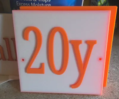 Yardage sign