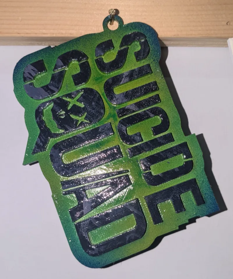 keychain, hangable writing, anime - Suicide Squad