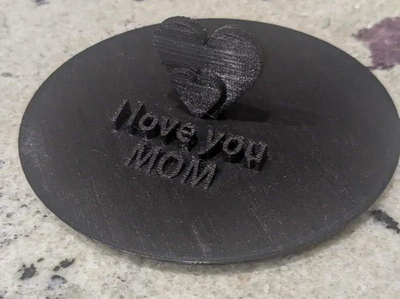 milk mixer lid ( i love you / i love you mom )